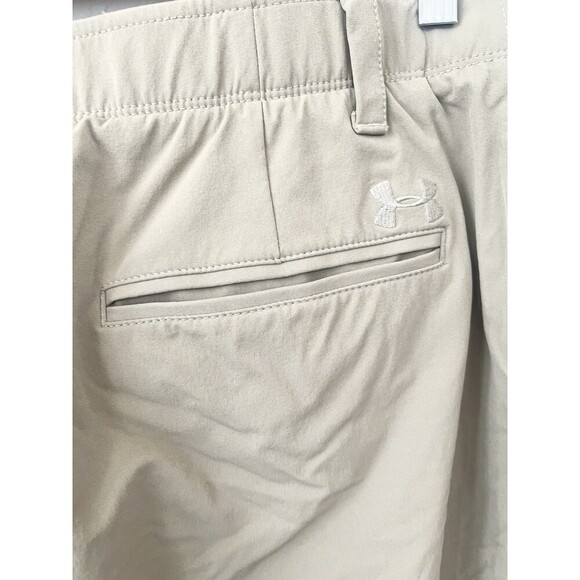 Under Armour Performance Golf Pants Mens 36x32 Chino Beige Travel Classic - Picture 5 of 10